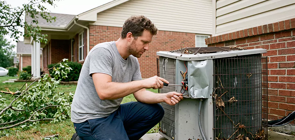 Storm Damage HVAC Restoration in San Antonio